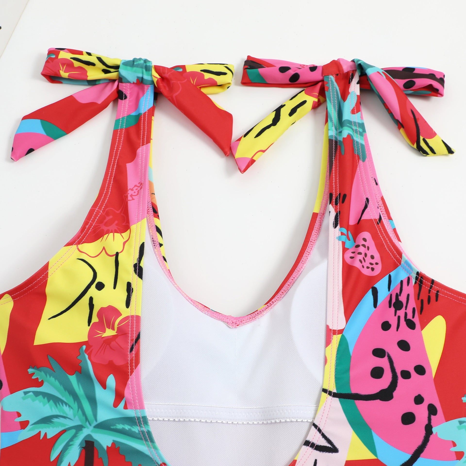 Triangle one-piece beautiful back swimsuit bikini