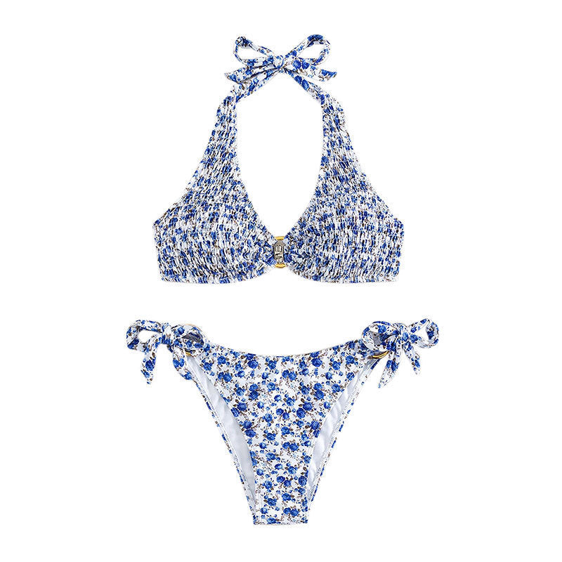 Sexy Floral Two-Piece Swimsuit Women's Bikini