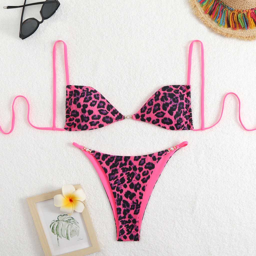 Floral Triangle Cup Spicy Girl Bikini