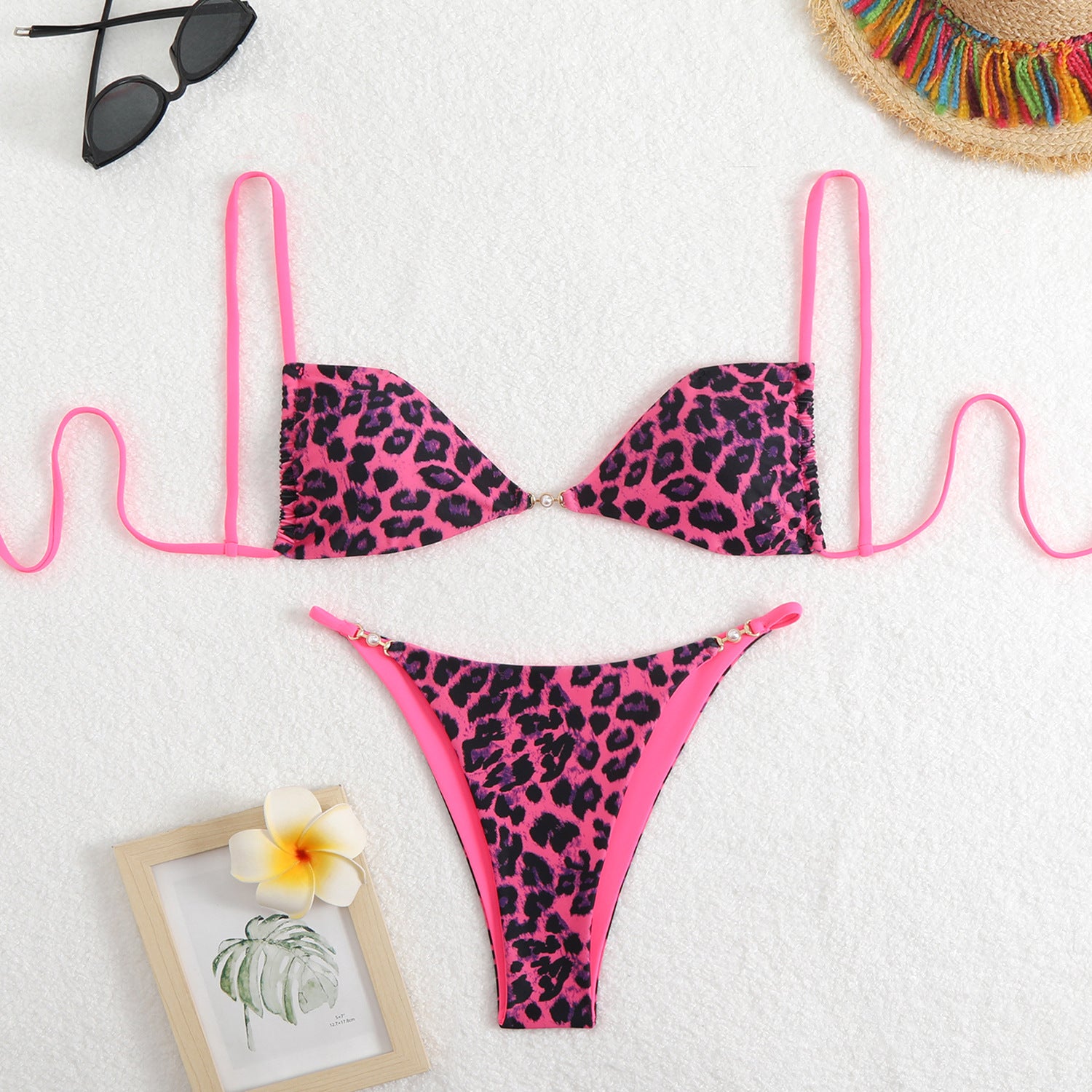 Floral Triangle Cup Spicy Girl Bikini