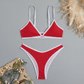 Strap triangle women's bikini swimsuit