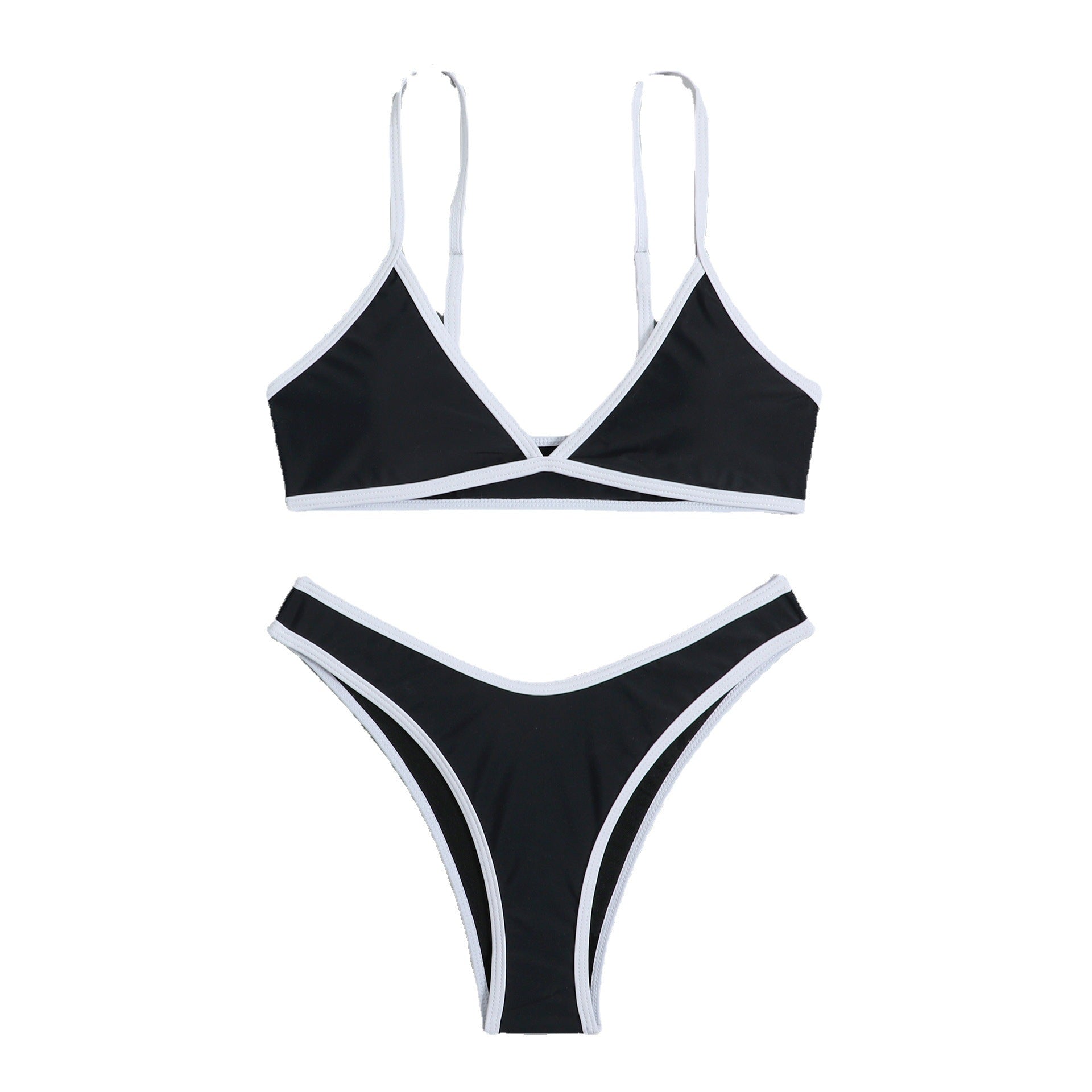 Strap triangle women's bikini swimsuit